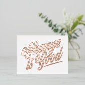 De verandering is Goede Moving Aankondiging - Foli (Staand Voorkant)