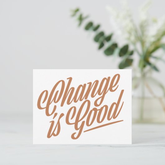 De verandering is het Briefkaart van de Aankondigi (Staand voorkant)