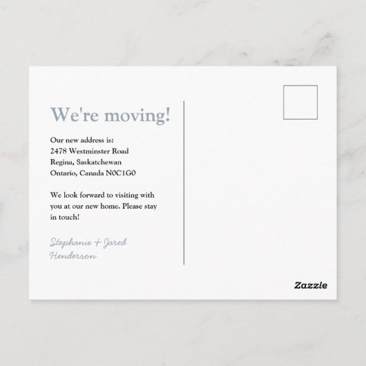 De verandering is het Briefkaart van de Aankondigi (Achterkant)