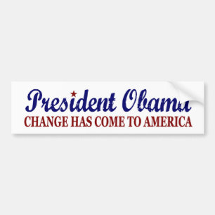 De verandering is in Amerika gekomen (Obama) Bumpersticker