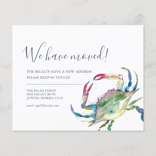 De Verandering van de begroting van de Krab van de Flyer (Voorkant)