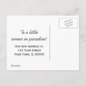 De Verandering van de Lounge van het strand van de Aankondigingskaart (Achterkant)