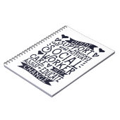 De Verandering van de Steun van de gids, Sociale A Notitieboek (Linkerzijde)