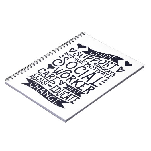 De Verandering van de Steun van de gids, Sociale A Notitieboek (Linkerzijde)