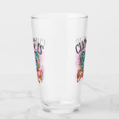 De verandering van de vlinder is prachtig citaat I Glas (Rechts)