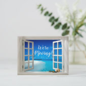 De Verandering van het Adres van het Huis van de O Aankondigingskaart (Staand voorkant)