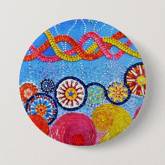 De verandering van het T-shirt Ronde Button 7,6 Cm (Voorkant)