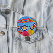 De verandering van het T-shirt Ronde Button 7,6 Cm (In situ)