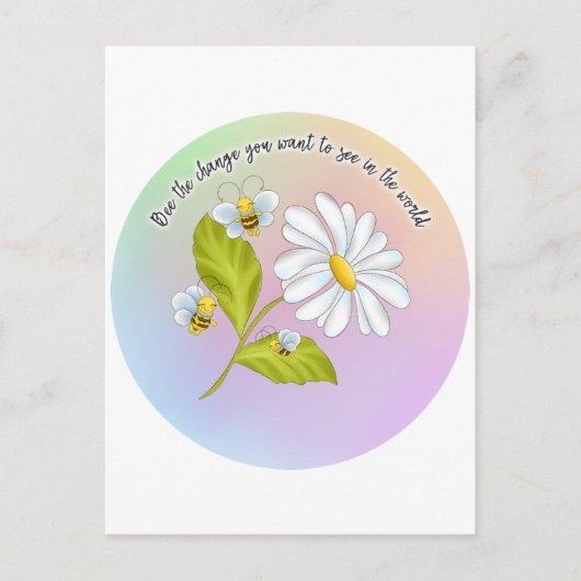 De verandering zijn briefkaart (Voorkant)