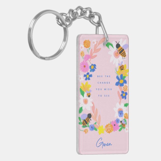 De verandering zijn sleutelhanger (Voorkant Links)