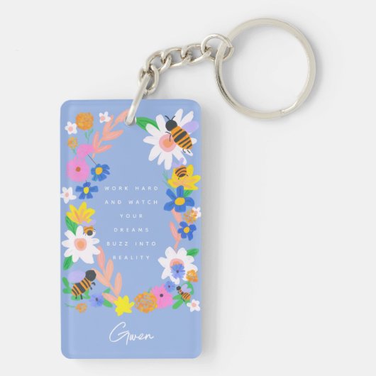 De verandering zijn sleutelhanger (achterkant)