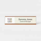 De Veranderlijke Bord van de Naam van de douane me Bureau Naambordje (Voorkant)