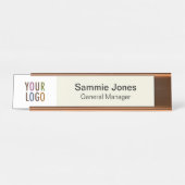 De Veranderlijke Bord van de Naam van de douane me Bureau Naambordje (Voorkant)