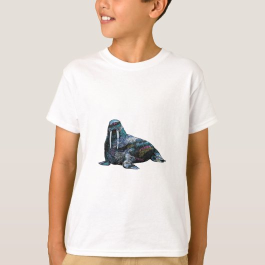 DE VERBAZENDE WALRUS T-SHIRT (Voorkant)