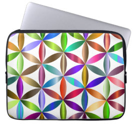 De Verbazingwekkende Bloem des Levens op een Elekt Laptop Sleeve