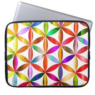 De Verbazingwekkende Bloem des Levens op een Elekt Laptop Sleeve