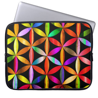 De Verbazingwekkende Bloem des Levens op een Elekt Laptop Sleeve