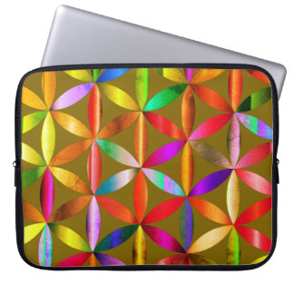 De Verbazingwekkende Bloem des Levens op een Elekt Laptop Sleeve