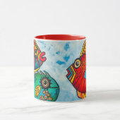 De verbazingwekkende en verbazingwekkende Flying F Mok (Midden)