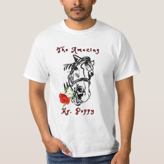 De verbazingwekkende heer Poppy T-shirt (Voorkant)