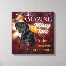 De verbazingwekkende Missy Toes Canvas Print