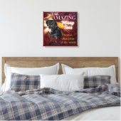 De verbazingwekkende Missy Toes Canvas Print (Insitu (Slaapkamer))