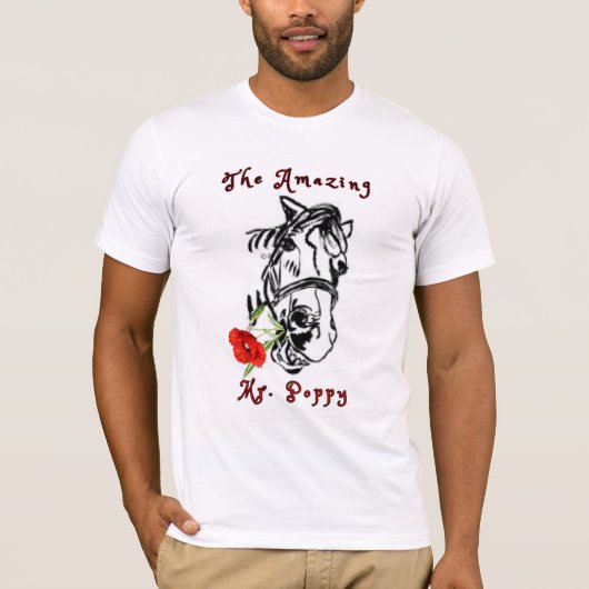 de verbazingwekkende Mr Poppy T-shirt (Voorkant)