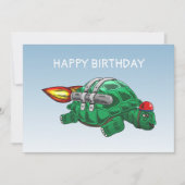 De verbazingwekkende Rocket Turtle Kaart (Voorkant)