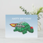 De verbazingwekkende Rocket Turtle Kaart (Staand voorkant)