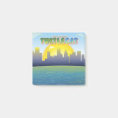 De verbazingwekkende Turtlecat City achtergrond en Post-it® Notes (Voorkant)
