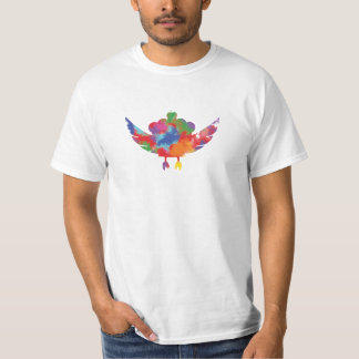 De verbazingwekkende vliegende koeptaart RAINBOW T-shirt