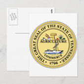 De Verbinding van de Staat van Tennessee Briefkaart (Voorkant / Achterkant)