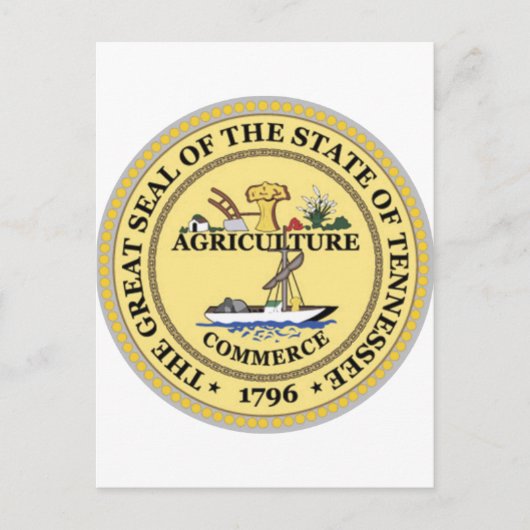 De Verbinding van de Staat van Tennessee Briefkaart (Voorkant)