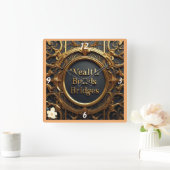 "De verbinding van rijkdom" Vierkante Klok (Huis)