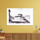 De verblijfplaats van Lam Glassa-eveneens Canvas Afdruk (Insitu (Woonkamer))