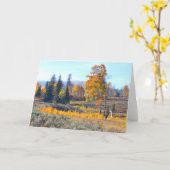 De verblindende Kleuren van de Herfst Kaart (Gele Bloem)