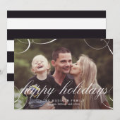 De verbluffend scripte Fotokaart van de Vakantie Feestdagenkaart (Voorkant / Achterkant)