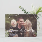 De verbluffend scripte Fotokaart van de Vakantie Feestdagenkaart (Staand voorkant)