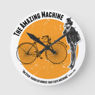 De verbluffende fiets ronde klok