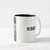 De verbluffende pompkikker tweekleurige koffiemok (Voorkant rechts)