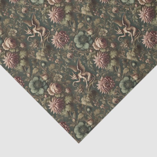 De Verblufte Waker - Gotisch Victoriaans Tissuepapier (Detail)