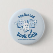 De verboden boekenclub ronde button 5,7 cm (Voorkant)
