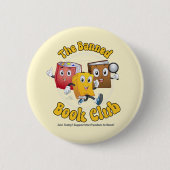 De verboden boekenclub ronde button 5,7 cm (Voorkant)