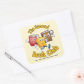 De verboden boekenclub vierkante sticker (Envelop)