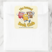 De verboden boekenclub vierkante sticker (Tas)