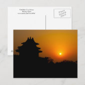 De verboden Zonsondergang van de Stad Briefkaart (Voorkant / Achterkant)