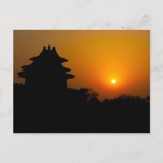 De verboden Zonsondergang van de Stad Briefkaart