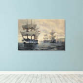 De verbondenheid van de bevrijdende expeditie van  canvas afdruk (Insitu (Houten vloer))