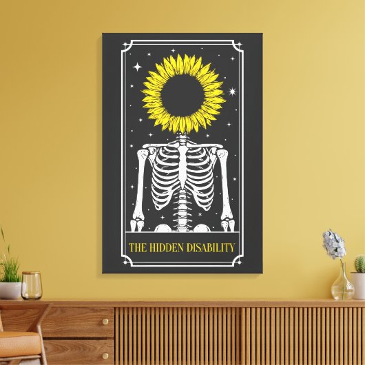 De Verborgen Beperking Tarotkaart Bewustzijn Canvas Afdruk (Insitu (Woonkamer))
