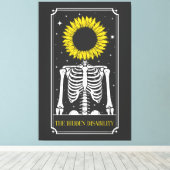 De Verborgen Beperking Tarotkaart Bewustzijn Canvas Afdruk (Insitu (Houten vloer))